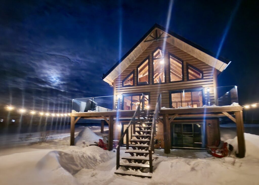 lachepaslapatate chalet nuit