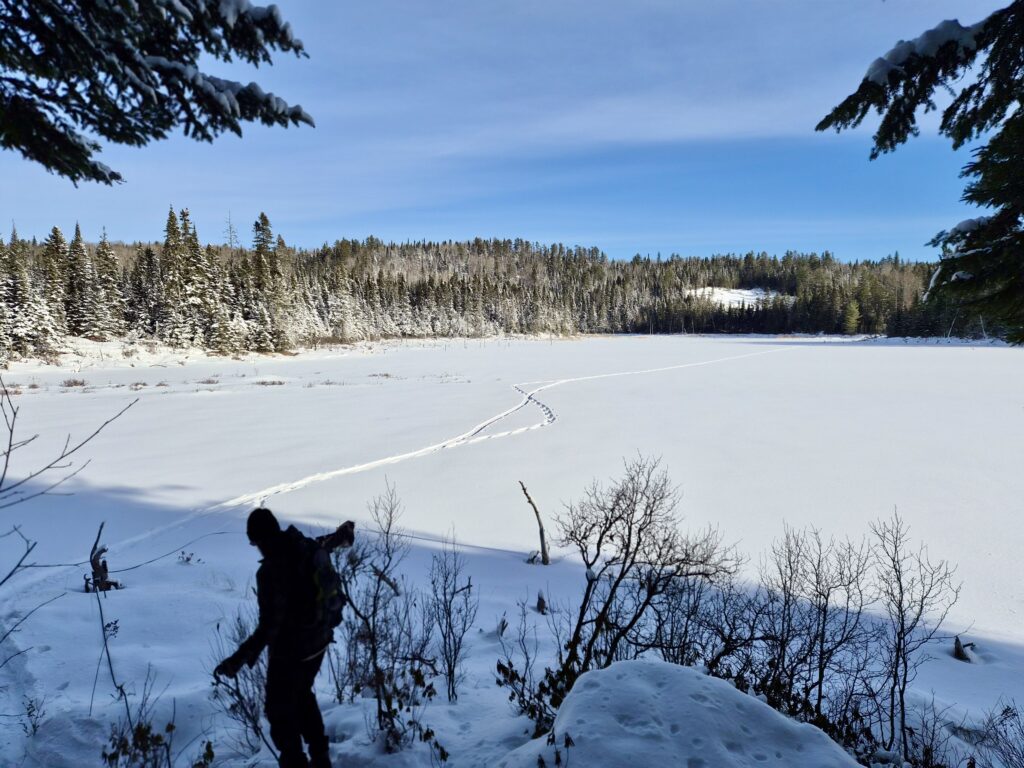 lachepaslapatate lac la loutre hiver