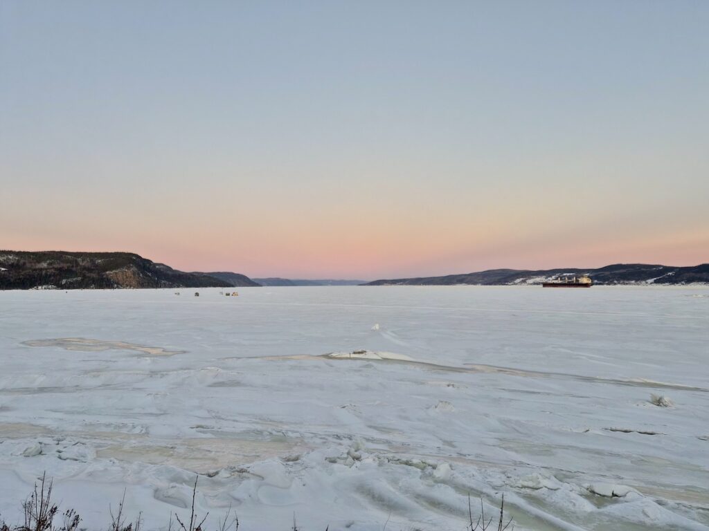 lachepaslapatate coucher du soleil la baie quebec