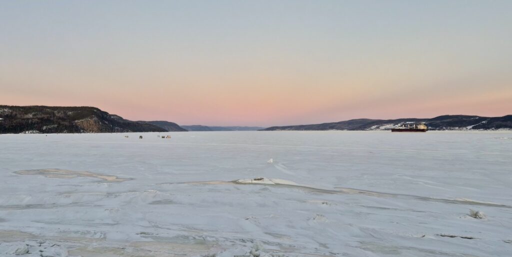 lachepaslapatate coucher du soleil la baie quebec couverture