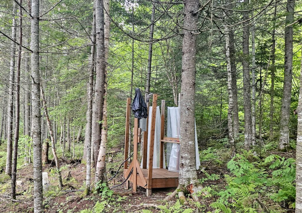 lachepaslapatate chez sylvain douche chalet