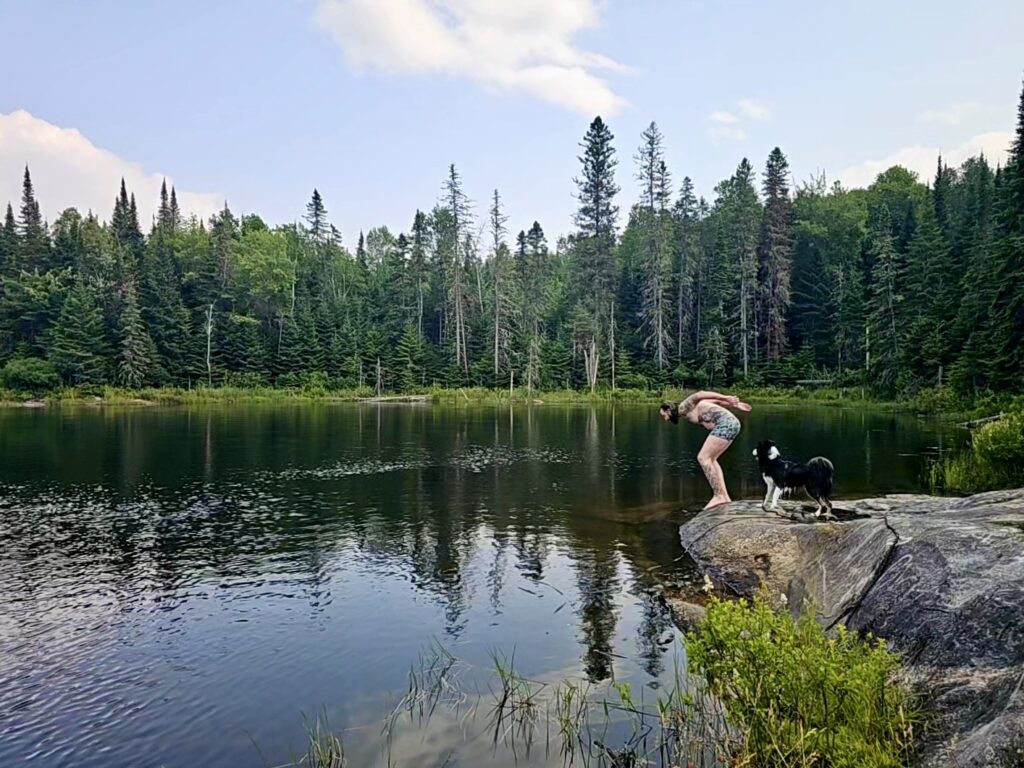lachepaslapatate aurelien plonge lac canard